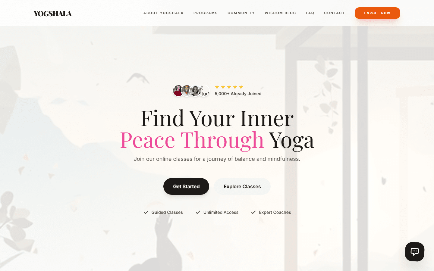Yogshala Nepal website